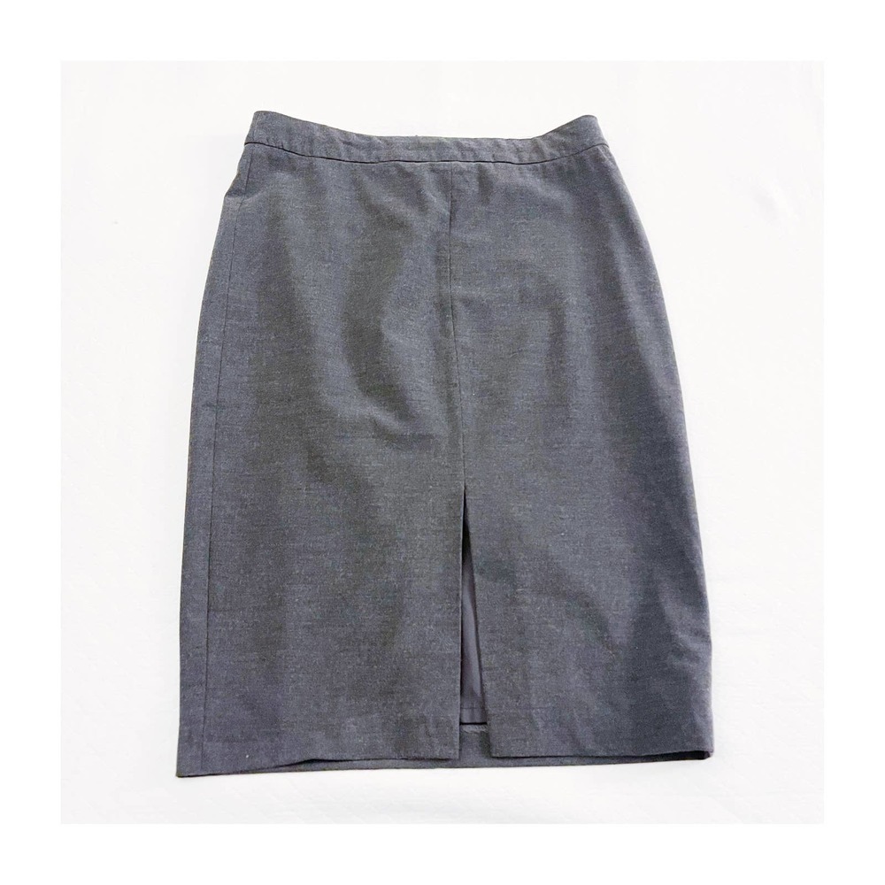 Catherine Malandrino Gray Front Slit Pencil Skirt SZ8